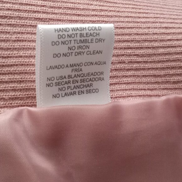 LOVE TREE Pale Pink Brown Quilted Vest Womans Size Small - Picture 10 of 11